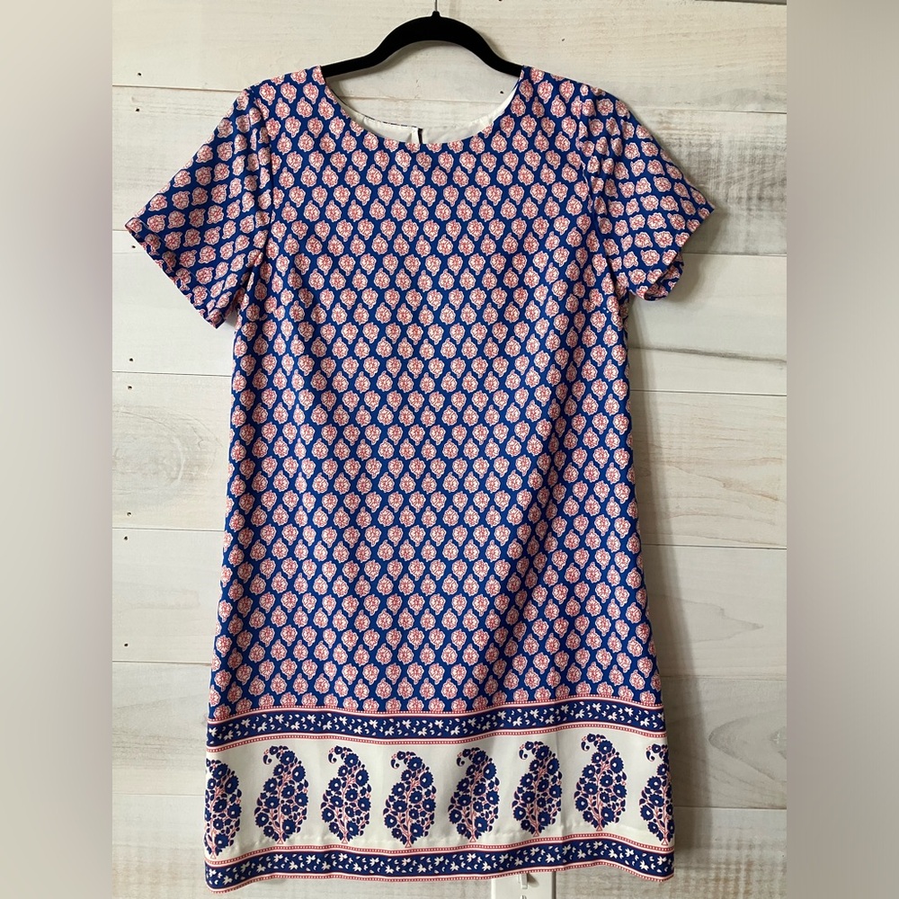 J Crew block print dress - size 4